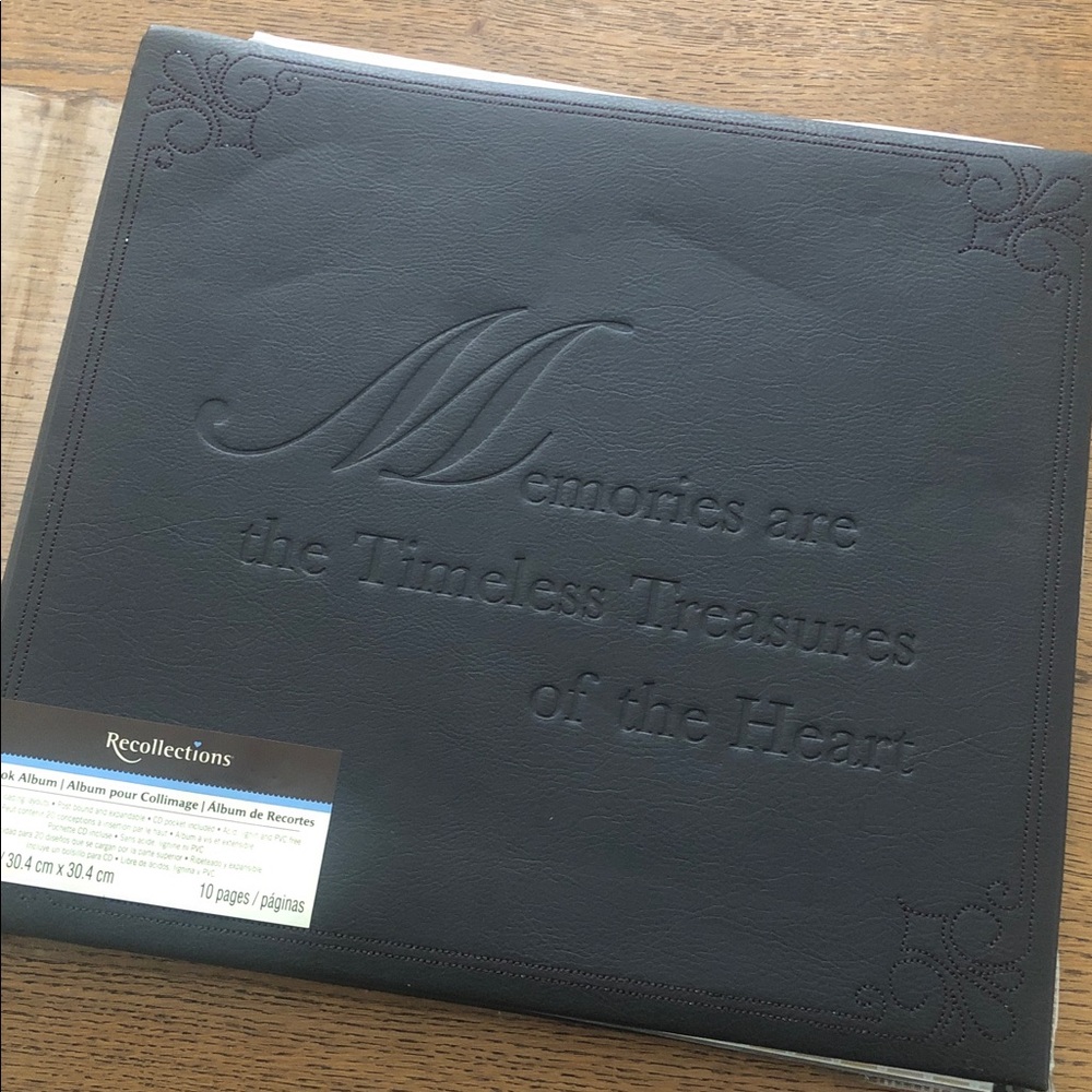 Recollections Black Photo & Scrapbook Album
